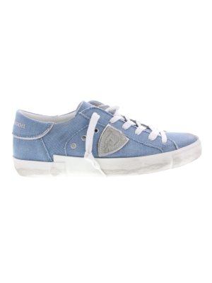 Philippe Model Philippe Model prsx low woman denim bluette Philippe Model Philippe Model prsx low woman denim bluette