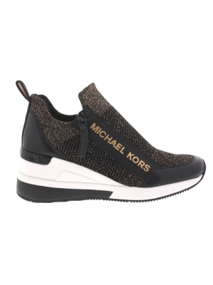 Michael Kors Michael Kors willis wedge trainer black Michael Kors Michael Kors willis wedge trainer black