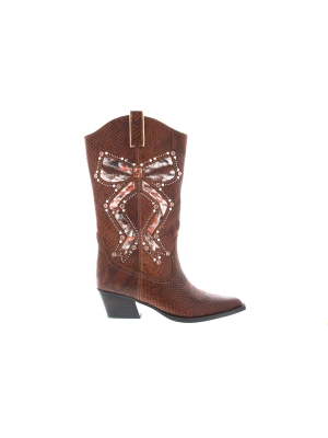 Kurt Geiger Kurt Geiger rodeo bow cowboy dk brown