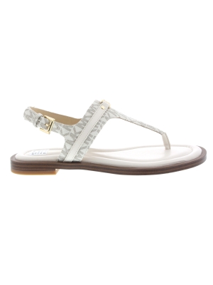 Michael Kors Michael Kors mandy thong sandal cream Michael Kors Michael Kors mandy thong sandal cream