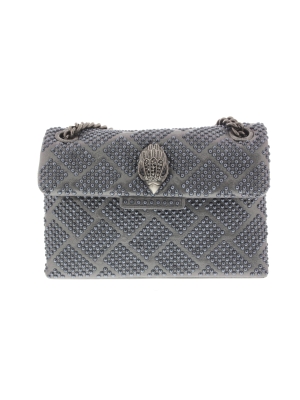 Kurt Geiger Kurt Geiger fabric mini kensington silver Kurt Geiger Kurt Geiger fabric mini kensington silver