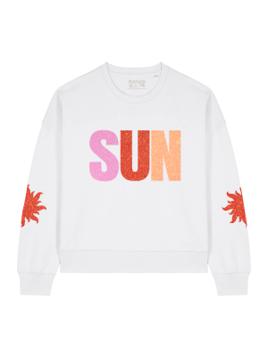pinnedbyk pinnedbyk boxy sun mixed glitter white pinnedbyk pinnedbyk boxy sun mixed glitter white