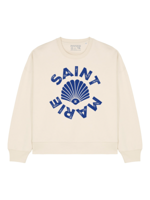 pinnedbyk pinnedbyk boxy sweater shell blue pinnedbyk pinnedbyk boxy sweater shell blue