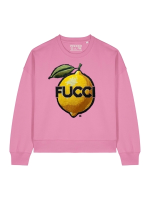 pinnedbyk pinnedbyk boxy sweater fucci lemon pink pinnedbyk pinnedbyk boxy sweater fucci lemon pink
