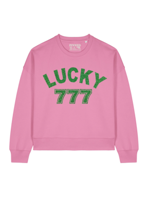 pinnedbyk pinnedbyk lucky 777 boxy sweater pink pinnedbyk pinnedbyk lucky 777 boxy sweater pink