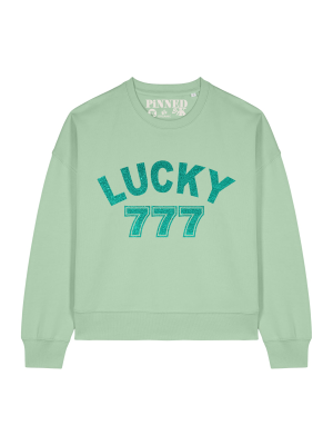 pinnedbyk pinnedbyk lucky 777 boxy sweater jade pinnedbyk pinnedbyk lucky 777 boxy sweater jade