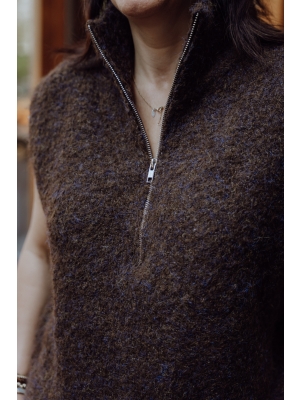 Aimee the Label Aimee the Label loiraw6 waistcoat brown marine